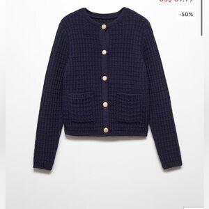 Button knit cardigan
